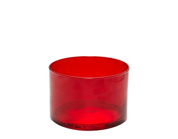 Vaso Redondo Vermelho Diam. 18 Alt. 12cm 2,3L